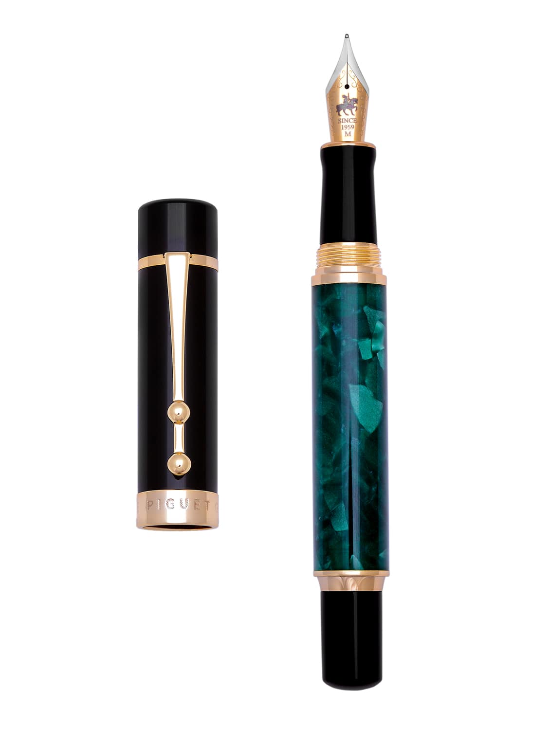 Piguet TAURUS Marble Vert Fountain Pen